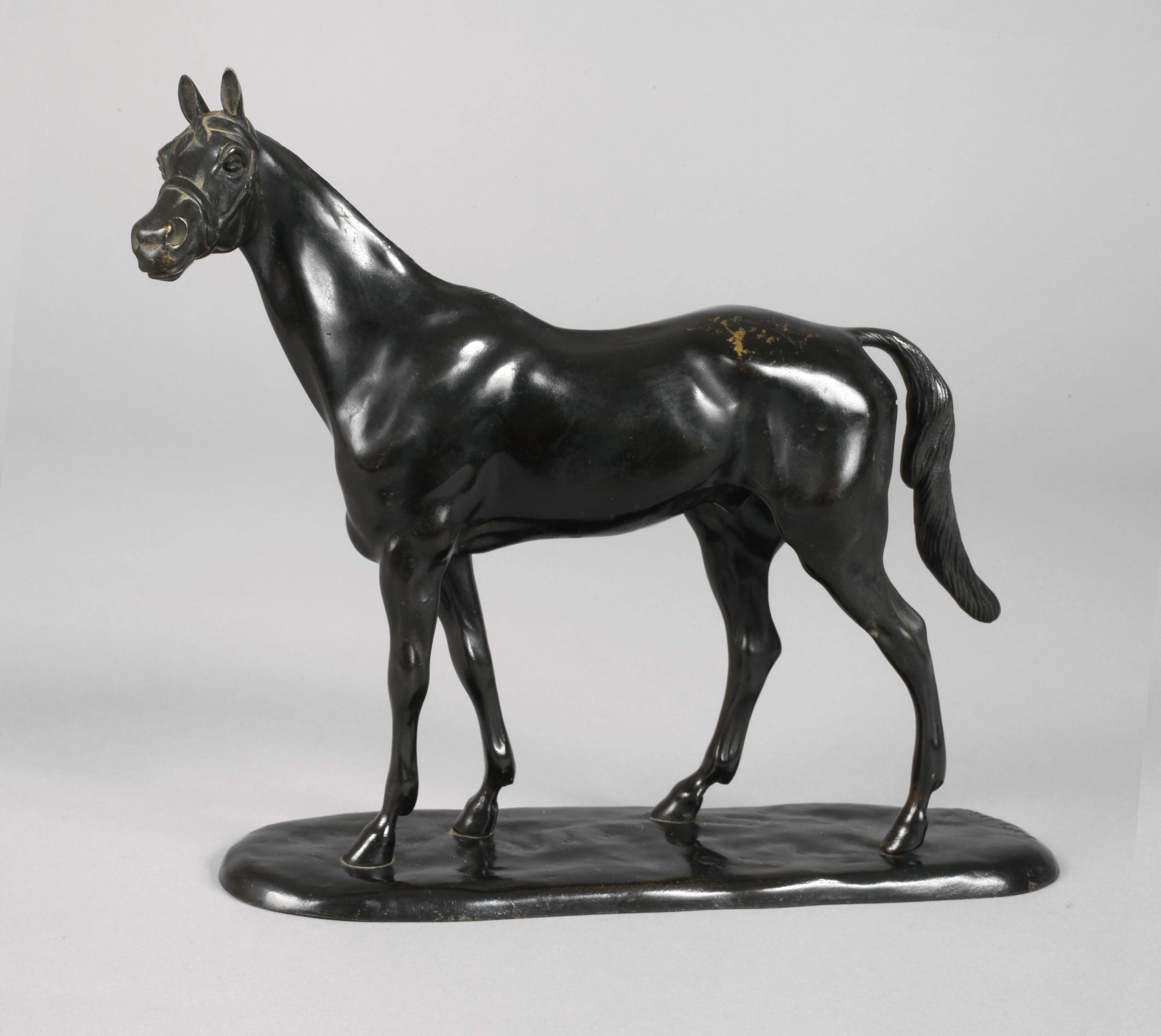 Gaston D'Illiers, stehendes Pferd "sous-off"