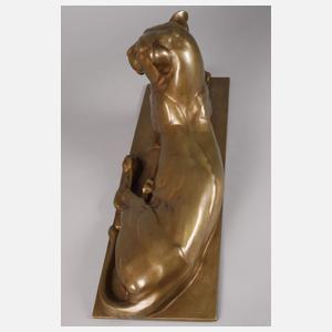 Rudolf Pauschinger attr., große liegende Löwin