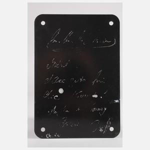 Moritz Götze, Emailleschild