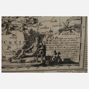 Karte Böhmen und Mähren/Tschechien - Karlsbad