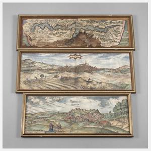 Konvolut historische Stadtansichten