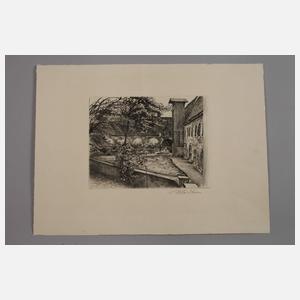 Ludwig Meidner, Klosterhof in Grüssau/Schlesien