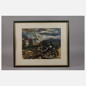 Maurice de Vlaminck, Dampfschiff in der Schleuse