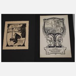Konvolut Jugendstilexlibris