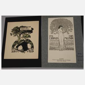 Konvolut Jugendstilexlibris