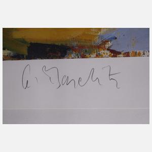 Prof. Georg Baselitz, signierter Offsetdruck