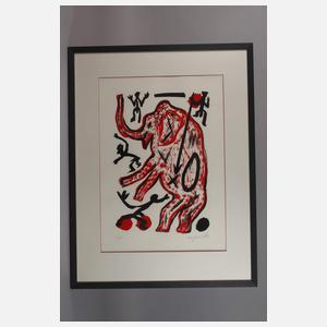 AR Penck, Stehender Elefant