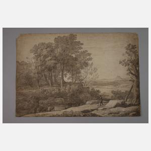 Adrien Manglard, attr., Bukolische Landschaft