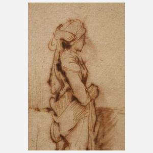 Altmeisterzeichnung, Rembrandt/ Werktstatt attr.
