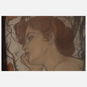 Alfons Mucha, zu Vier Tageszeiten – Abendträumerei