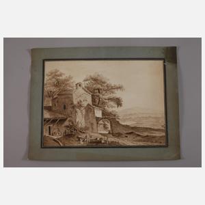 G. Ducret, Italienische Landschaft