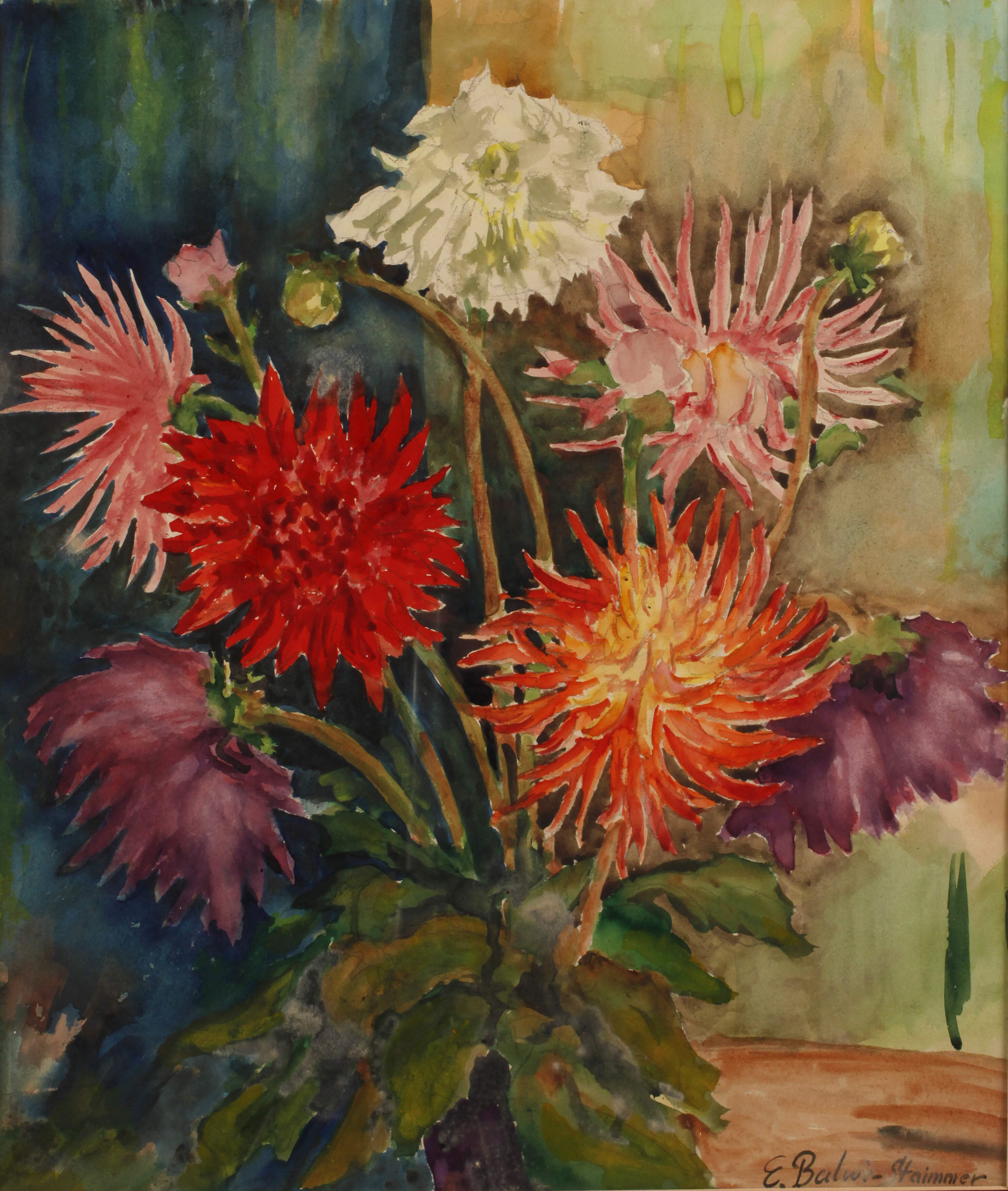 Elisabeth Balwe-Staimmer, Chrysanthemenstillleben