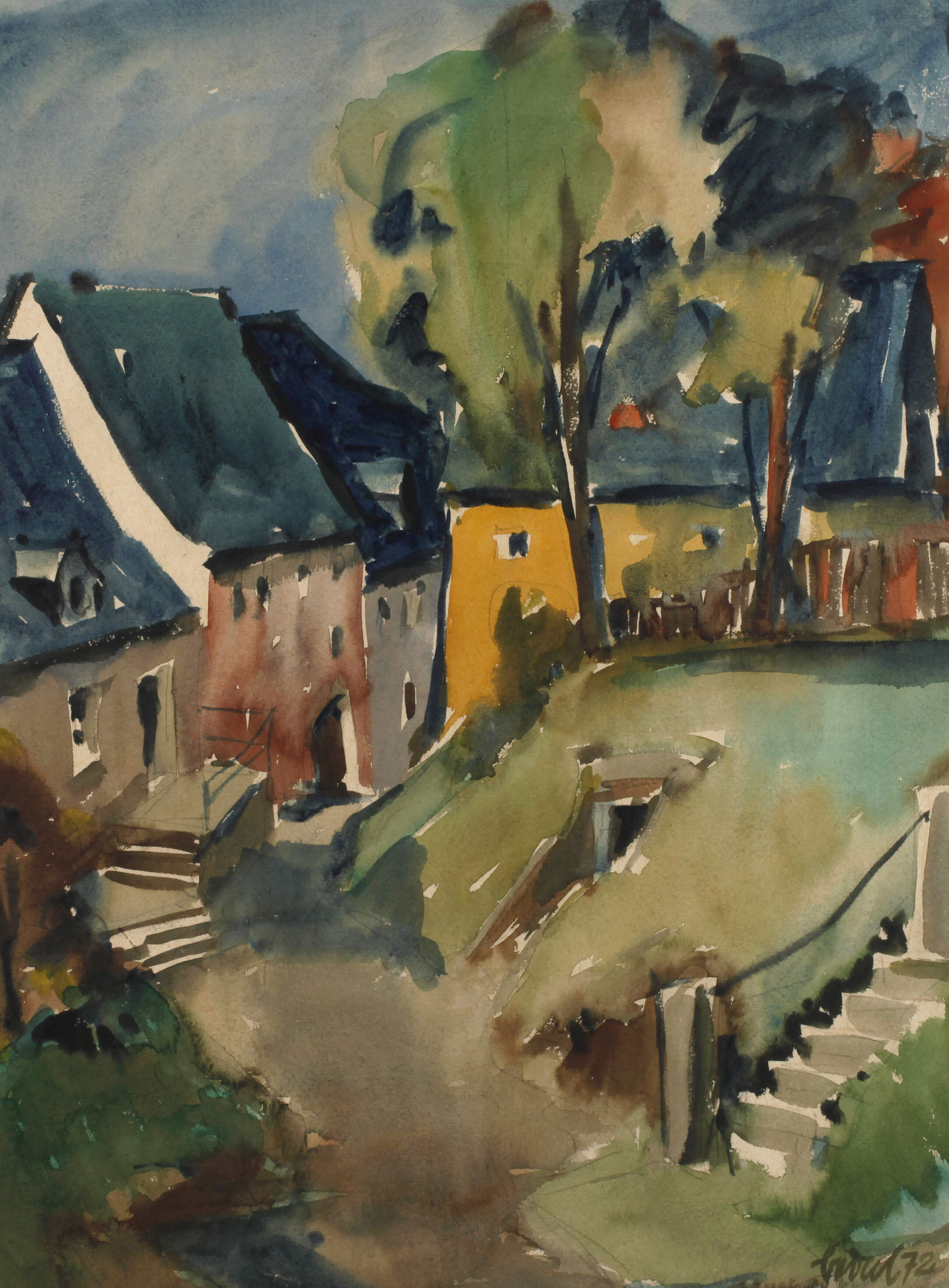 Karl Bedal, "Gasse in Gefrees"