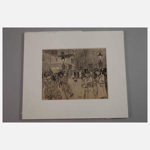 Edward Cucuel, Szene am Abend