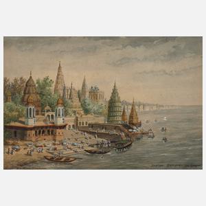 Alb. Muller-Dieudonné, Ansicht Benares/Indien