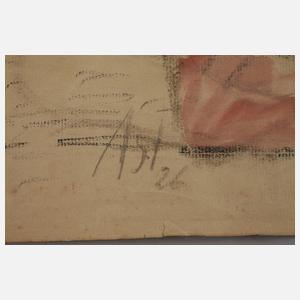 Prof. Albert Schaefer-Ast, Großmutter mit Enkelin