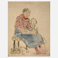 Prof. Albert Schaefer-Ast, Großmutter mit Enkelin111