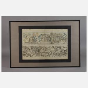 Otto Surges, Wandgestaltungs-Entwurf