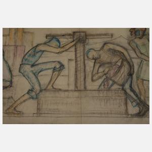 Otto Surges, Wandgestaltungs-Entwurf