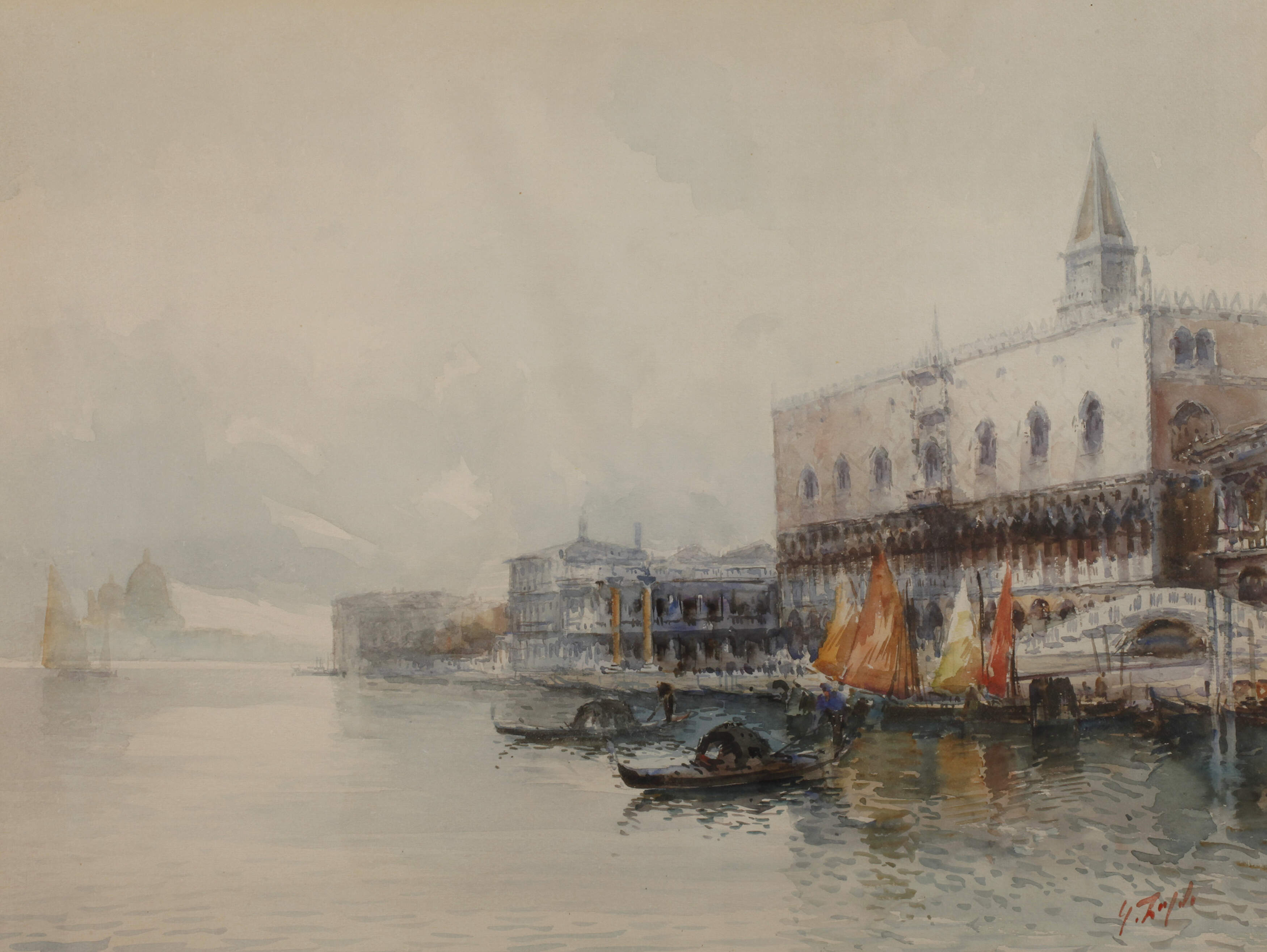 G. Zalde, Blick auf Venedig