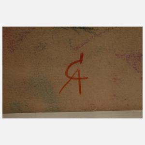 Rolf Cavael, attr., abstrakte Komposition