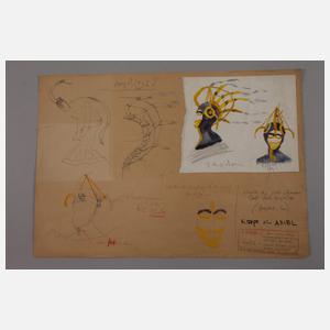 Gerd Mackensen, attr., Konvolut Theaterentwürfe