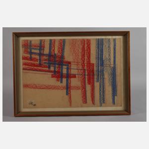 Komposition in Rot und Blau