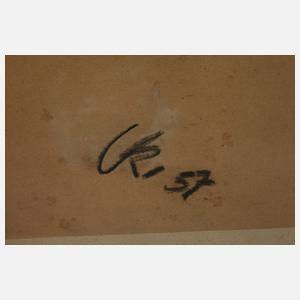 Komposition in Rot und Blau