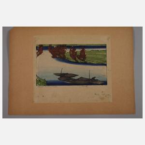 Siegfried Berndt, Farbholzschnitt "Canal"