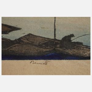 Siegfried Berndt, Farbholzschnitt "Canal"
