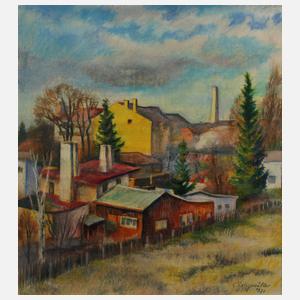 Prof. Conrad Felixmüller, Schrebergärten am Stadtrand