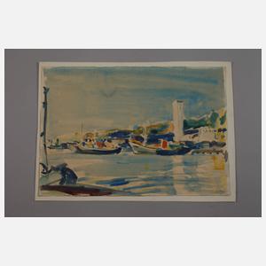 Hanns Georgi attr., Hafenszene