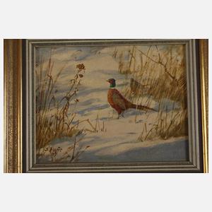 Siegfried Hauffe, zwei Landschaften und Fasane