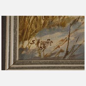 Siegfried Hauffe, zwei Landschaften und Fasane