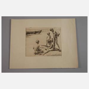 Georg Jahn, Knaben am Strand