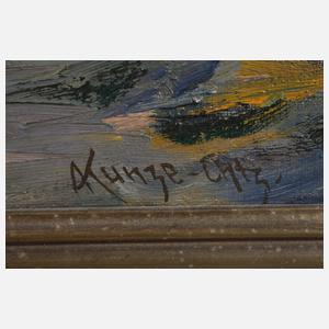 Alfred Kunze , Spanischer Fischerhafen