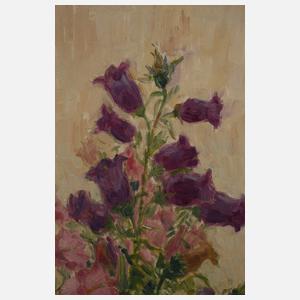 Walter Löhner, Wickenstrauß in Glasvase