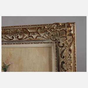 Walter Löhner, Wickenstrauß in Glasvase