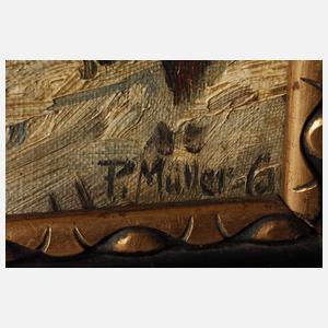 Paul Müller-Callnberg, "Verschneite Dorfstraße "