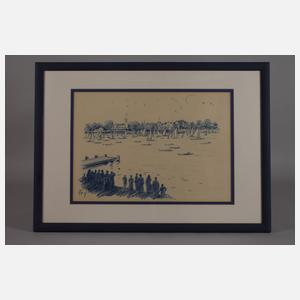 Fritz Zalisz, Regatta auf der Havel