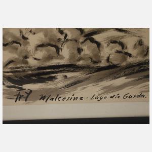 Fritz Zalisz, "Malcesine-Lago di Garda"