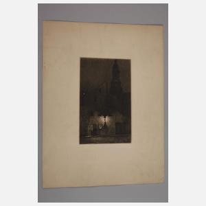 Walter Zeising, zwei Radierungen Dresden