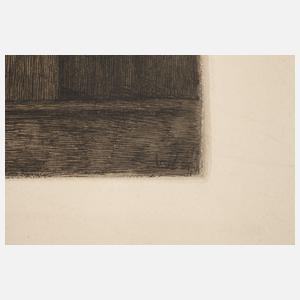 Walter Zeising, zwei Radierungen Dresden