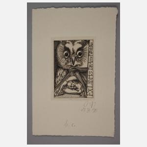 Prof. Baldwin Zettl, Exlibriskonvolut