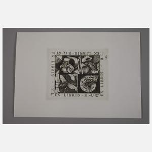 Prof. Baldwin Zettl, Exlibriskonvolut