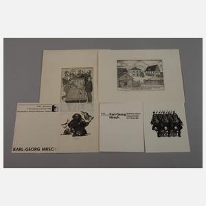 Konvolut 22 Blatt Leipziger Schule