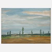 Fredo Bley, Pappeln in bewegter Landschaft111