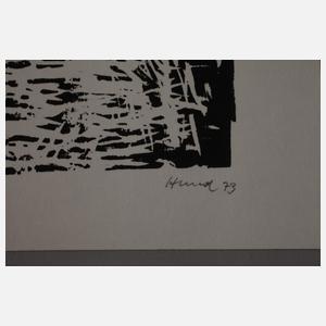 Hans-Peter Hund, zwei Holzschnitte