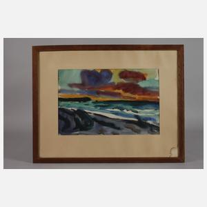 Fritz Winkler, Abend am Meer