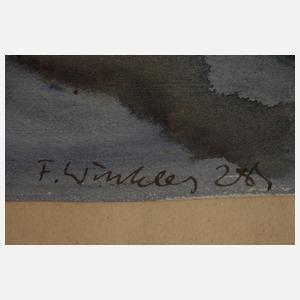 Fritz Winkler, Abend am Meer